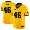 Men's #46 Brandon Mann Michigan Wolverines College Football Jersey