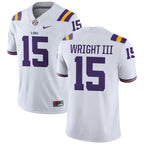 Men's #15 Phillip Wright III LSU Tigers College Football Jersey