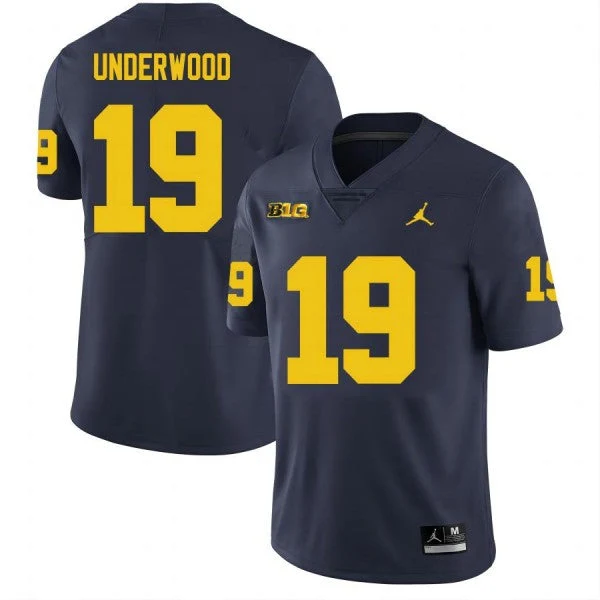 Men's #19 Bryce Underwood Michigan Wolverines College Football Jersey
