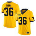 Men's #36 Nico Tiberia Michigan Wolverines College Football Jersey