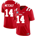 Men's #14 D.K. Metcalf Ole Miss Rebels College Football Jersey