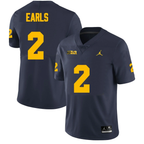 Men's #2 Shamar Earls Michigan Wolverines College Football Jersey