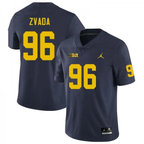 Men's #96 Dominic Zvada Michigan Wolverines College Football Jersey