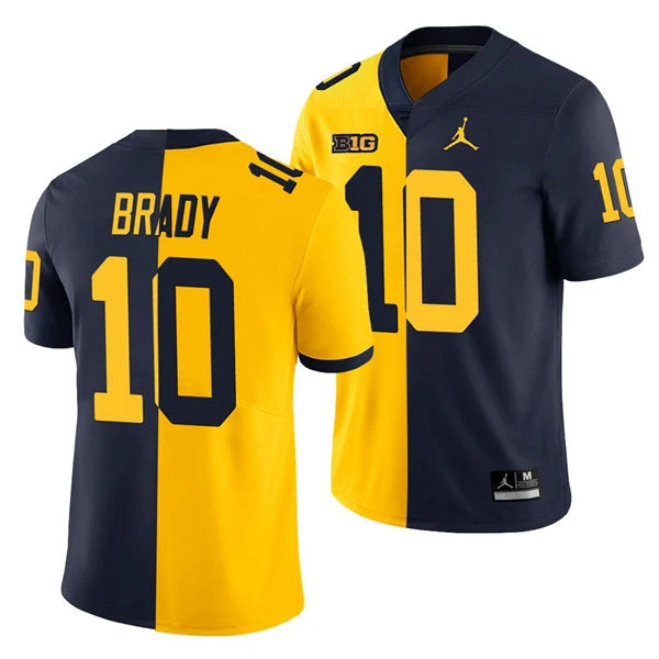 Men's #10 Tom Brady Michigan Wolverines College Football Jersey