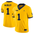 Men's #1 Donaven McCulley Michigan Wolverines College Football Jersey