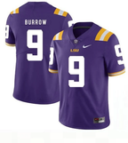 Men's #9 Joe Burrow LSU Tigers College Football Jersey