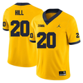 Men's #20 Jyaire Hill Michigan Wolverines College Football Jersey