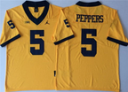 Men's #5 Jabrill Peppers Michigan Wolverines College Football Jersey