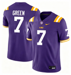 Men's #7 Trey'Dez Green LSU Tigers College Football Jersey