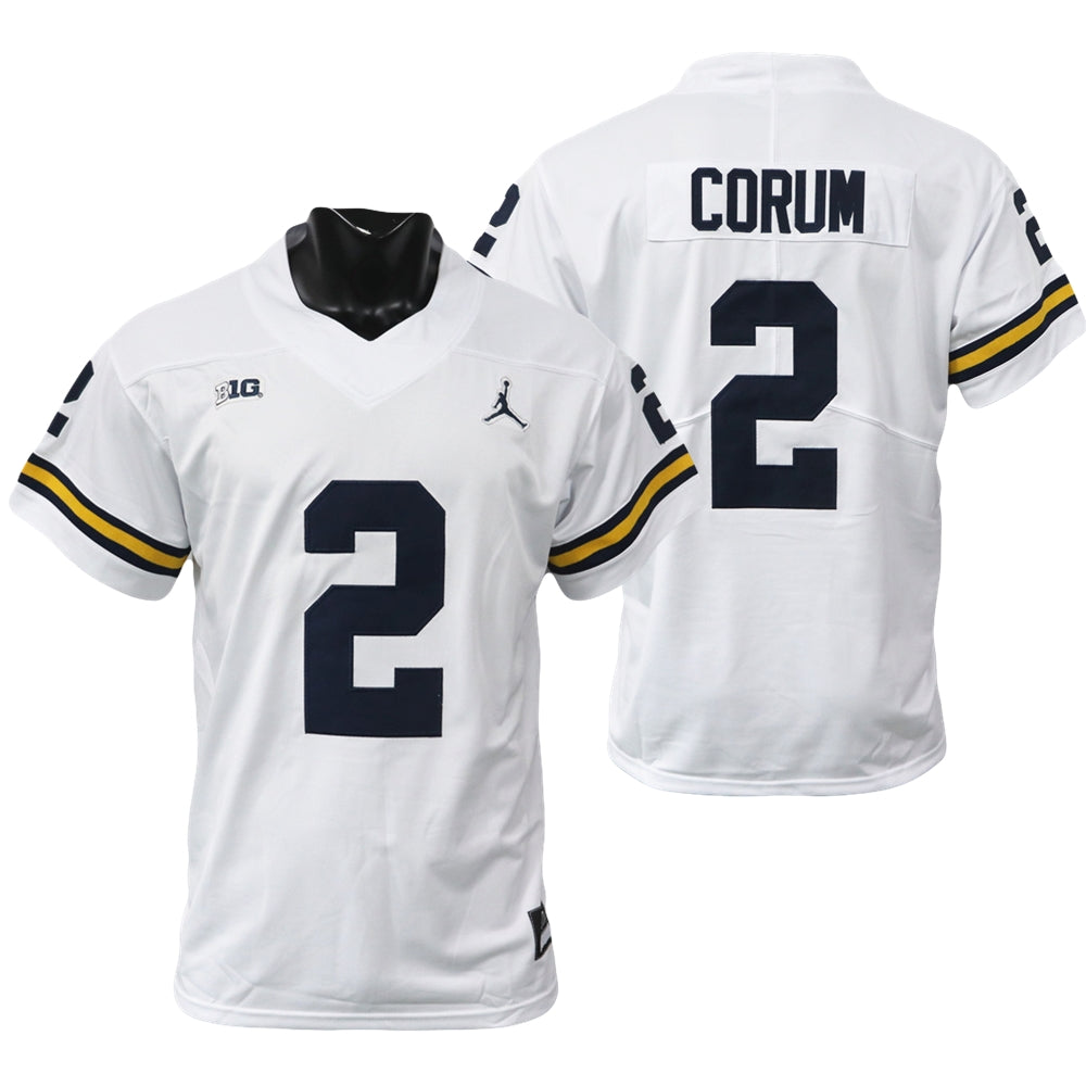Men's #2 Blake Corum Michigan Wolverines College Football Jersey