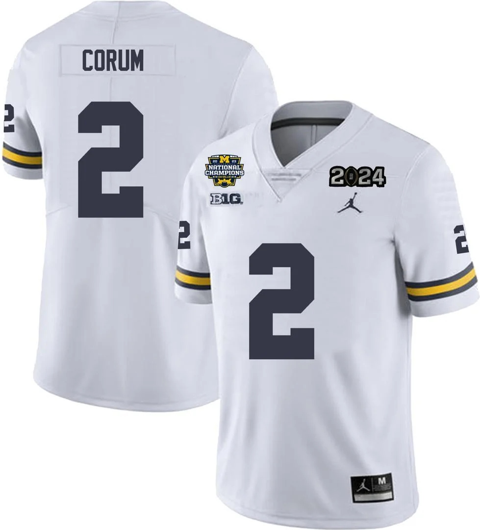 Men's #2 Blake Corum Michigan Wolverines College Football Jersey