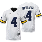 Men's #4 Jim Harbaugh Michigan Wolverines College Football Jersey