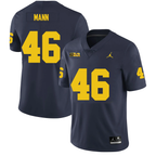 Men's #46 Brandon Mann Michigan Wolverines College Football Jersey