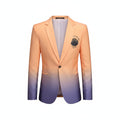 Men's Gradient Slim Fit Blazer Suit Jacket Korean Style