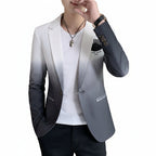 Men's Gradient Slim Fit Blazer Suit Jacket Korean Style