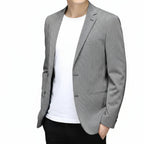 Men's Korean Plaid Slim Fit Non-Iron Suit Jacket
