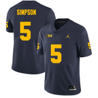 Men's #5 Anthony Simpson Michigan Wolverines College Football Jersey