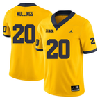 Men's #20 Kalel Mullings Michigan Wolverines College Football Jersey