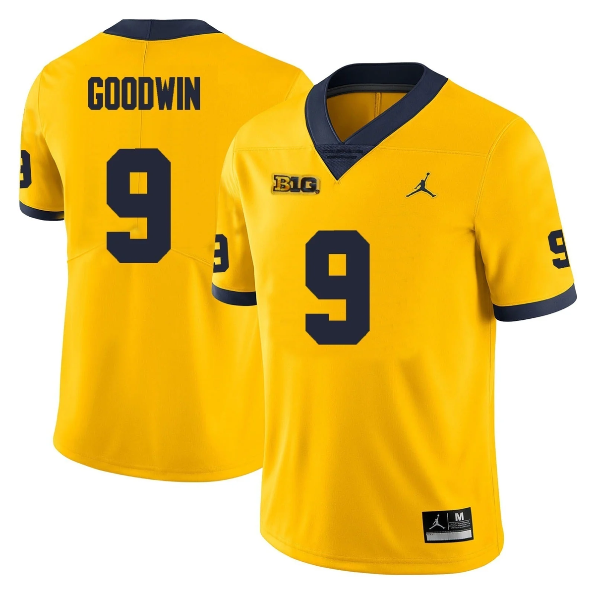Men's #9 Channing Goodwin Michigan Wolverines College Football Jersey