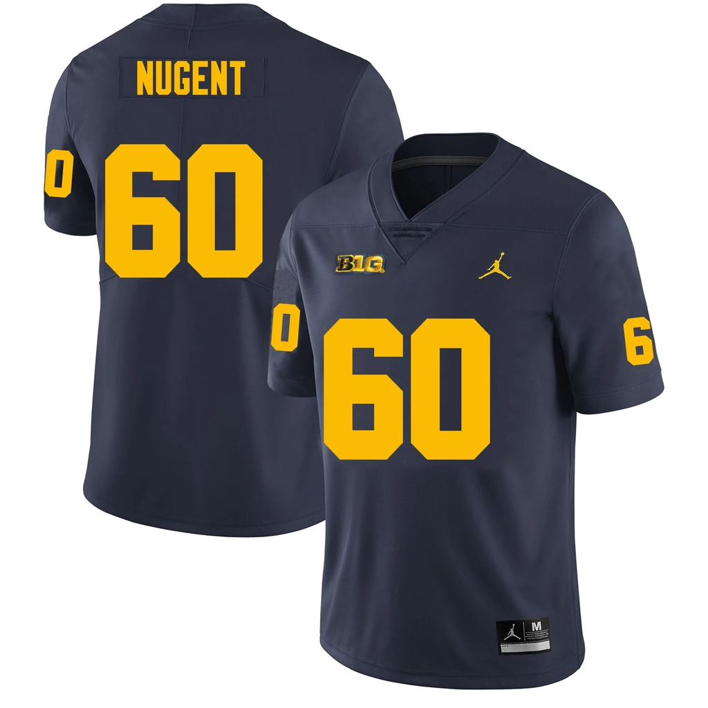 Men's #60 Drake Nugent Michigan Wolverines College Football Jersey