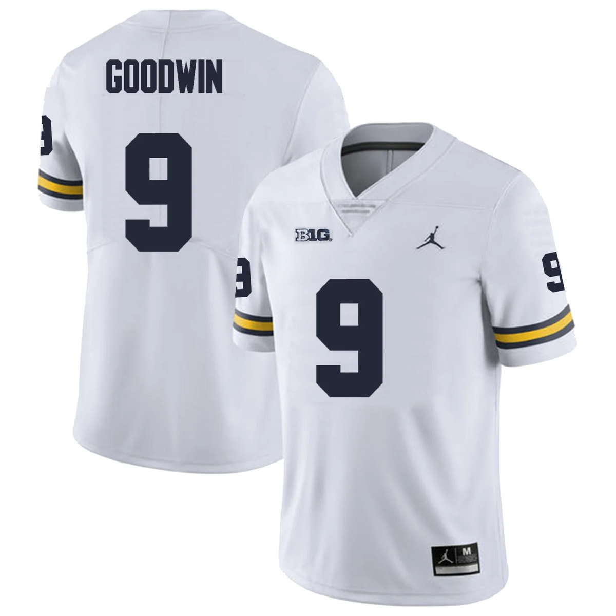 Men's #9 Channing Goodwin Michigan Wolverines College Football Jersey