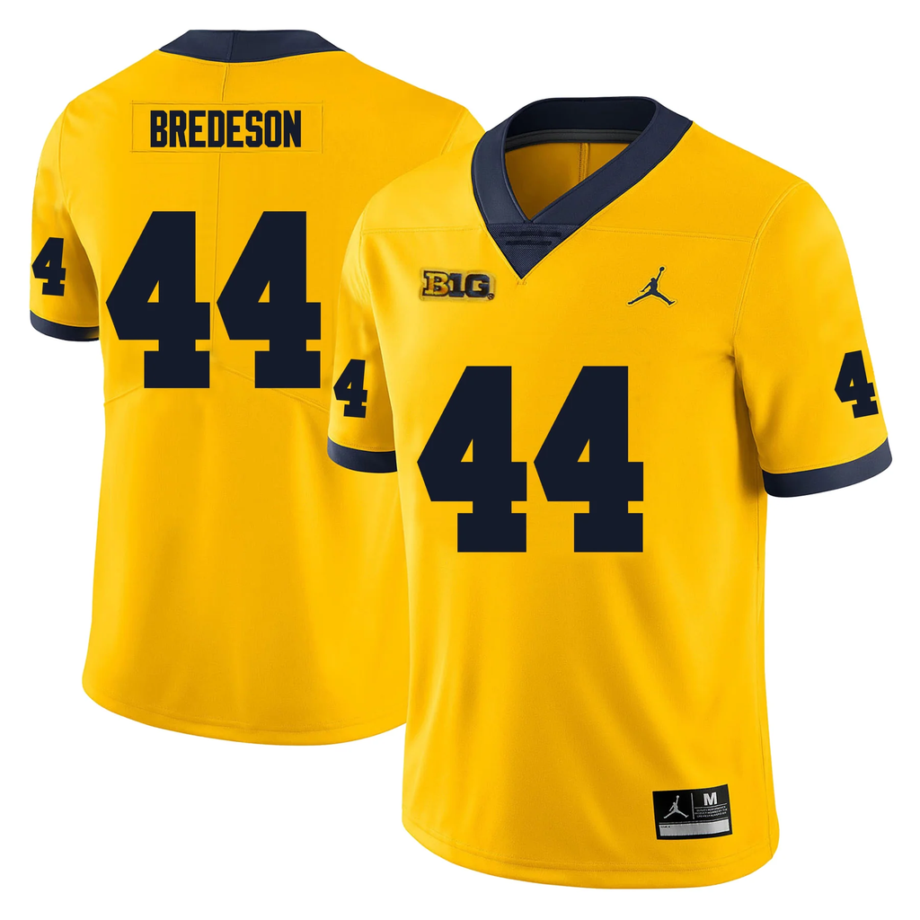 Men's #44 Max Bredeson Michigan Wolverines College Football Jersey