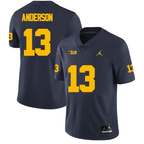 Men's #13 Caleb Anderson Michigan Wolverines College Football Jersey