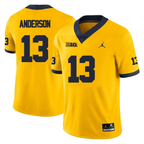 Men's #13 Caleb Anderson Michigan Wolverines College Football Jersey