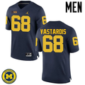 Men's #68 Andrew Vastardis Michigan Wolverines College Football Jersey