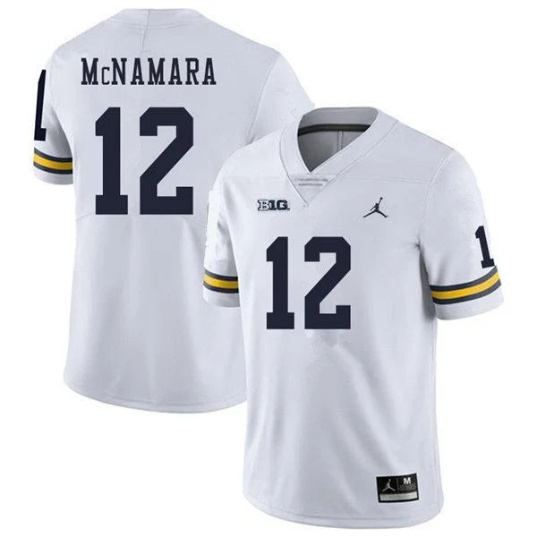 Men's #12 Cade McNamara Michigan Wolverines College Football Jersey