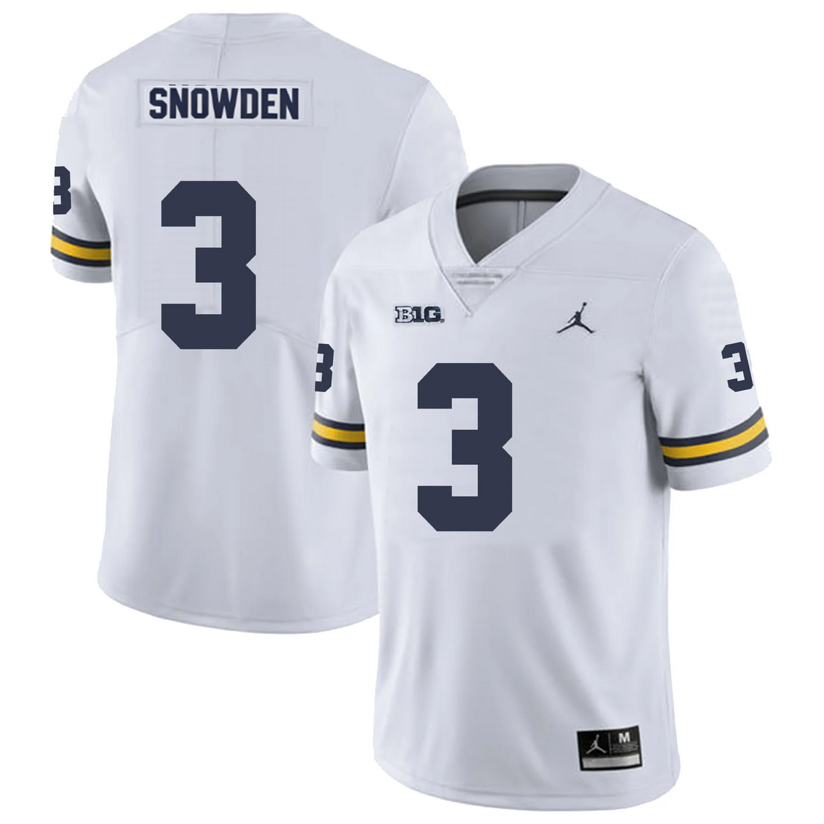 Men's #3 Smith Snowden Michigan Wolverines College Football Jersey