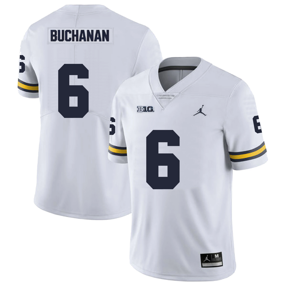 Men's #6 JJ Buchanan Michigan Wolverines College Football Jersey
