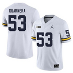 Men's #53 Jake Guarnera Michigan Wolverines College Football Jersey
